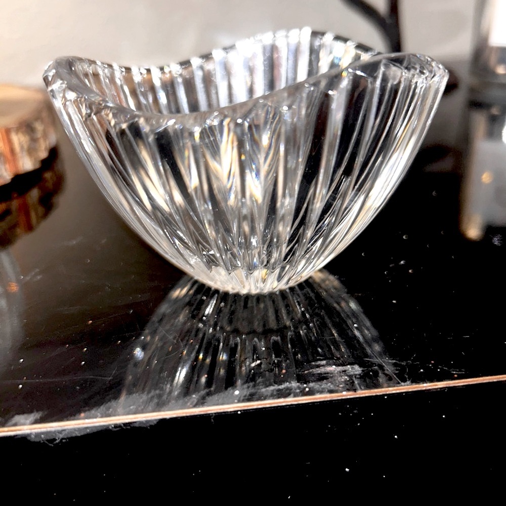 Waterford " Marquis" Bowl / Unique Curves at Top